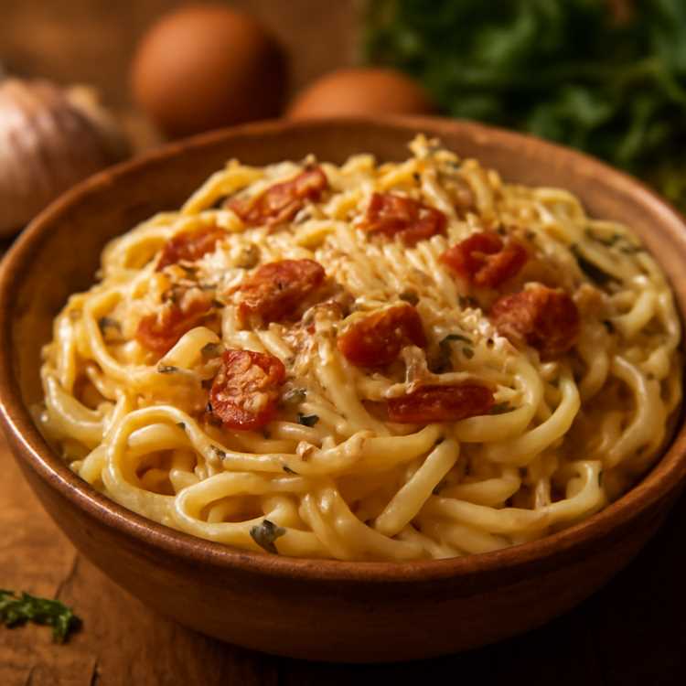 Карбонара с курицей и сливками - простой и вкусный рецепт Карбонара с курицей и сливками: простой и вкусный рецепт