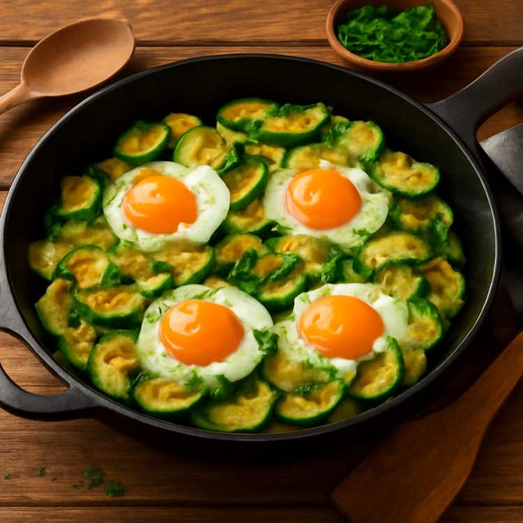 Вкусный рецепт кабачков с яйцом на сковороде - быстро и просто! Вкусный рецепт кабачков с яйцом на сковороде: быстро и просто!