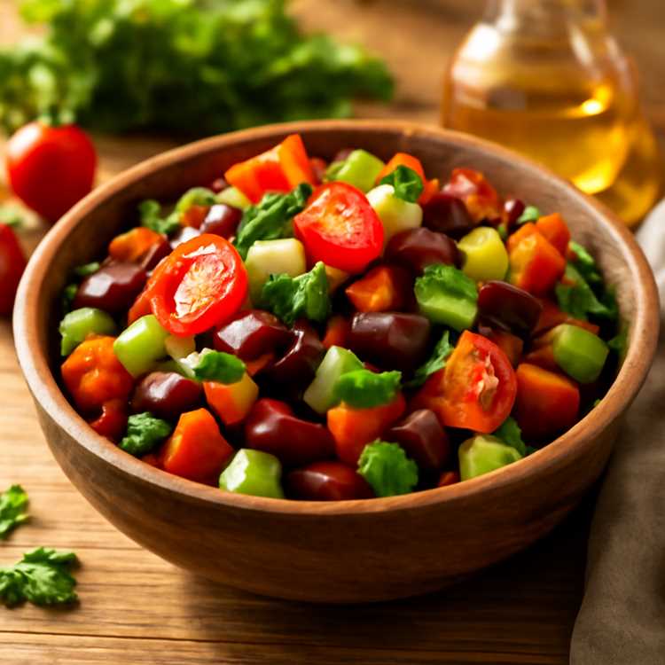 Вкусный салат с консервированной фасолью: простой рецепт на каждый день